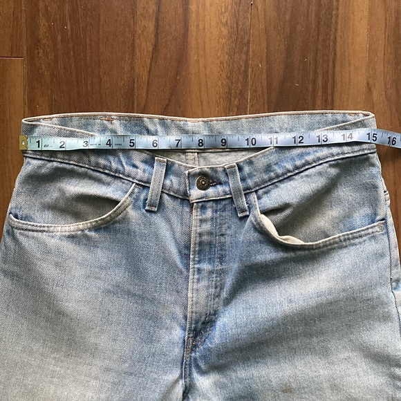 Vintage Levis Orange Tab 519 High Waisted Rise Cotton Jeans 90s Straight Long 30 - Picture 2 of 5